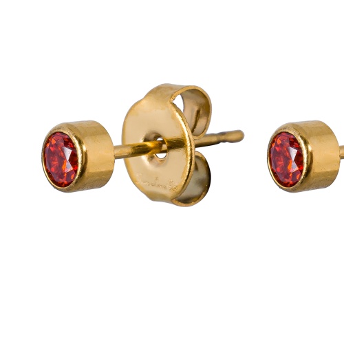 Пусеты Fiore Luna Cubic zirconia Orange, SWE0128 O G фото 3